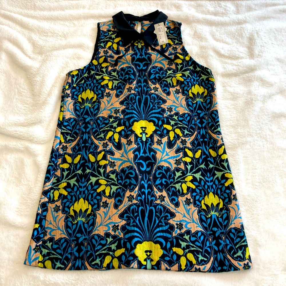 New petite size 8 US/12 UK blue floral shift dress